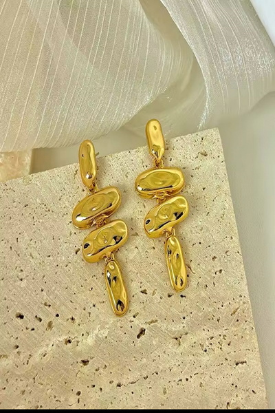 DEMOKAN Women's Earrings Four Rods Dangle Model Earrings