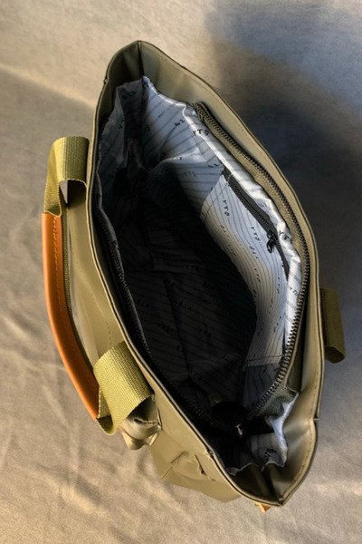 Uretti - Hüseyin 1361 Tote Bag Зелена сумка через плече - 28 x 37 см