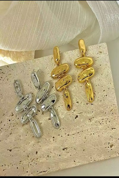 DEMOKAN أقراط نسائية بأربعة أشرطة متدلية