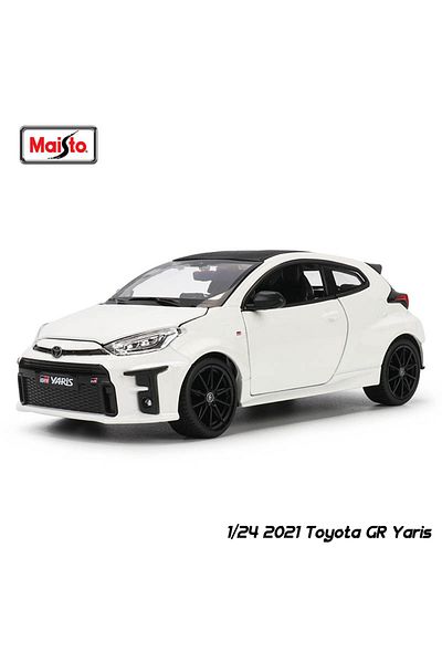 Maisto 2021 تويوتا gr 1:24 New Style 2021 تويوتا gr ياريس موديل C مصبوب بدقة عالية التفاصيل