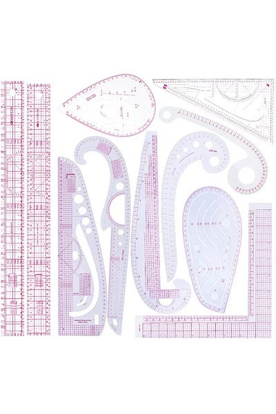 Choice Type3 Multifunctional French Curve Ruler Soft Plastic Patchwork Ruler Measure Dressmaking Drawing Te