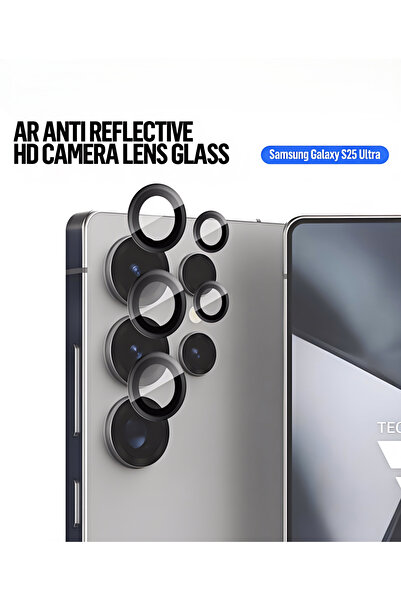 BLUEO Galaxy S25 Ultra Compatible Anti-Reflective Anti-Reflective Black Lens ...