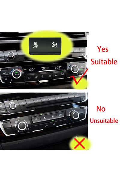 Choice Black Automatic Air Conditioning Heater Climate Control Panel Fan Speed Button Cover For Bmw 1 2 3 4