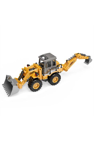 Choice Yks-881 2 In 1 Toys For Boys Alloy Tractor Kids Excavator Bulldozer Miniature Truck Model Diecast En