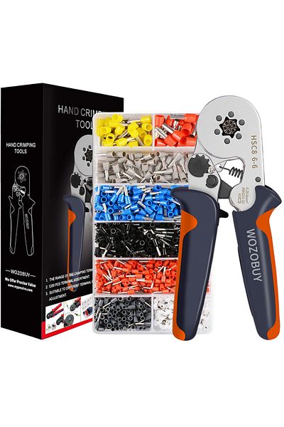 Choice Hsc8 6-6 2000pcs Kit Hexagonal Ferrule Crimp Tool Wire Ferrule Crimping Tool Hsc8 6-6/6-4 Self-adjus