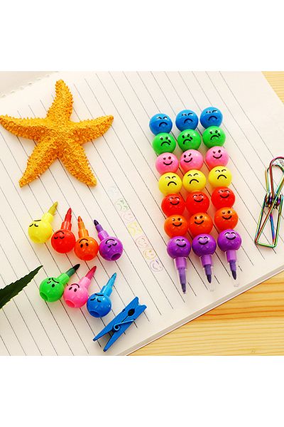 Choice 10pcs 10pcs Lollipop Building Block Crayon/pencil Graffiti Pen For Children Birthday Party Favors St