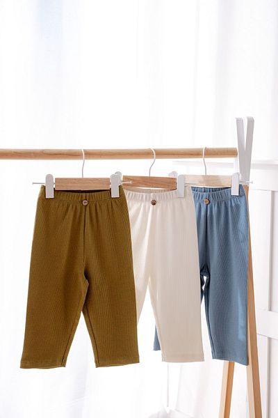 Lilabio 0-3 Years Ribbed Trousers - Set of 3