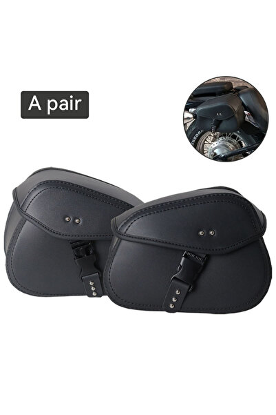 Choice black Universal Motorcycle Saddlebags Side Tool Pouch Luggage Storage ...