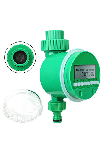 Choice جهاز التحكم في ري النباتات بمؤقت الري التلقائي الإلكتروني الأخضر مع شاشة عرض ذكية للحديقة