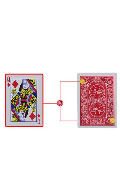 DUTRIEUX Secret Deck Secret Marked Poker Cards See Through Playing Cards Magic Toys Simple But Unexpected Mag