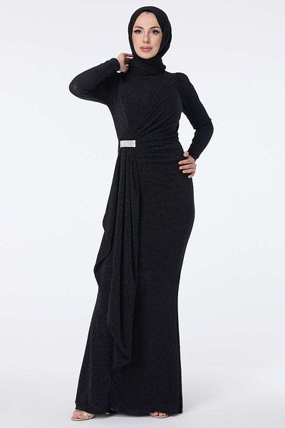 TOFİSA 23120SIYAH Вечірня сукня