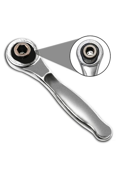 T TOVIA 72 Gear 72 Gear Mini Ratchet Wrench Cr-v Material, Suitable For Hexagonal Bits, Suitable For Narrow