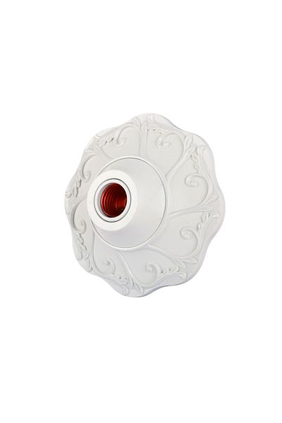 Choice 1pc White 1/2pcs E26/e27 Colored Pendant Lamp Holders - Round Fixed Base Socket