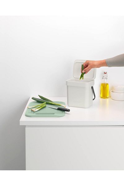 Brabantia Coș de gunoi Evrekala Brabantia Coș de gunoi de blat - Autorizat Evrekala - Nou Alb 3 Lt