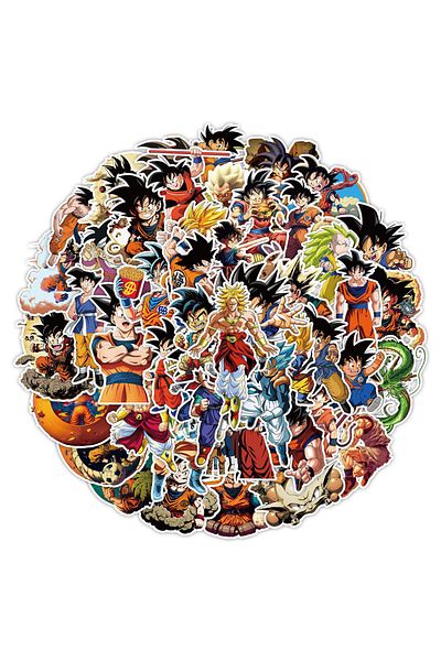 Choice 50pcs 10/30/50pcs Dragon Ball Anime Son Goku Stickers Cool Cartoon Super Saiyan Graffiti Sticker Dec