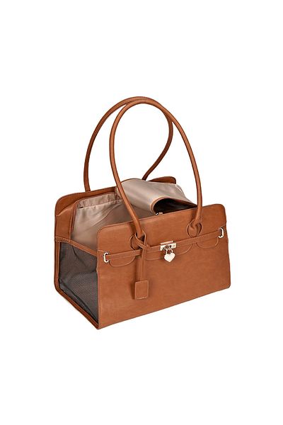 Choice B12-brown New Luxury Pu Leather Pet Carrier Bag Breathable Handbag For Puppy Cat Fashion Dog One-sho