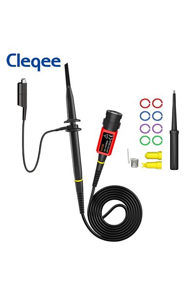 CLEQEE P4100 High Voltage Oscilloscope Probe 100:1 2kv 100mhz 100x Safety Bnc Connector For Oscil...