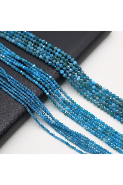 Choice خرز من حجر الأباتيت الطبيعي 3 مم 2/3 مم، خرز من حجر الأباتيت السائب لص...