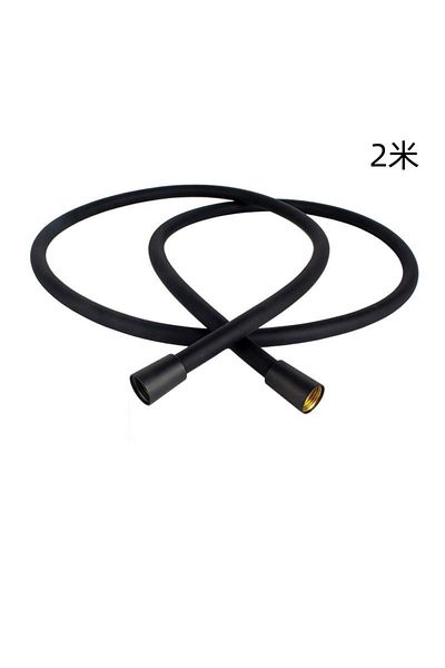 Choice Black-2m Briskspring 1.5/2m Silicone Shower Hose Black Flexible Long Handheld Shower Head Tube Explo