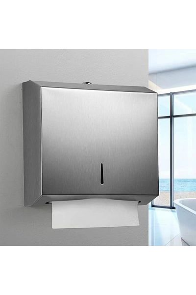 Neva Stainless 200 L Z Fold Napkin Holder Apparatus