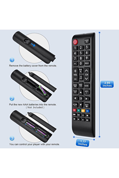 Choice black New TV Remote Control Smart TV Replacement Remote Control BN59-01175N for Samsung TV LED 3D Un