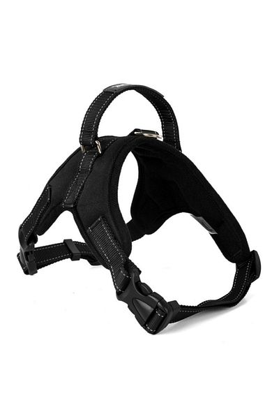 Choice Xl Black Dog Harness No-pull Pet Adjustable Soft Padded Dog Harness Reflective No-choke Pet Large Do
