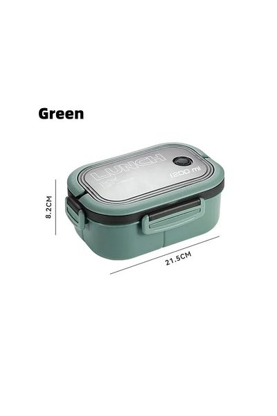 HOCOSHINE 2 Green Cute Lunch Box For Kids Compartments Microwae Bento Lunchbox Children Kid School Outdoor Cam