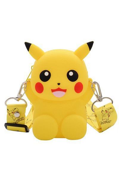 Choice F Pokemon Pikachu Lovely Fashion Bag Princess Small Storage Silicone Purse Messenger Cartoon Figure.