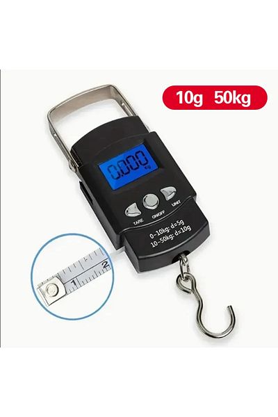 Choice 10g 50kg 50kg/10g Portable Lcd Electronic Hand Scale Travel Hanging Scale With 100cm Long Retractabl