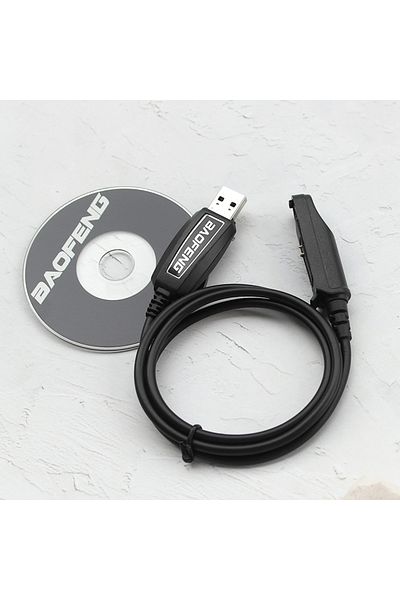 BAOFENG 1 piece Baofeng Original UV9RPlus USB Programming Cable With CD Driver For Pofung UV-XR A-58 UV-9R