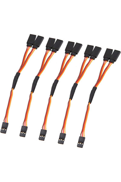 Choice 5pcs 5pcs 150mm Y Type Extended Line Extension Lead Wire Cable for Futaba JR Y Harness Servo Lead Ex