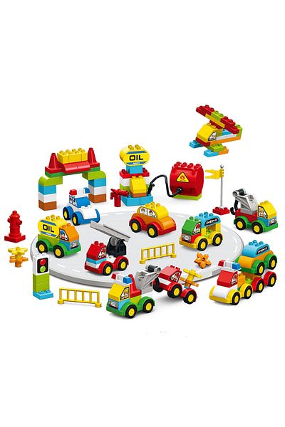 Choice 140pcs Large Particles Duploed Car Squad Building Blocks Diy City Cars Educational Bricks Kids To...