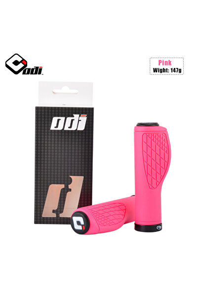 Choice مقبض مقود دراجة Odi باللون الوردي مصنوع من السيليكون مقاس 22.2 مم ومقا...