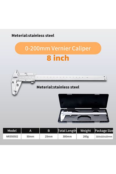 Choice B 200mm Amr Metal Caliper Digital Pachometer Professional Vernier Caliber Measuring Tools Thickness