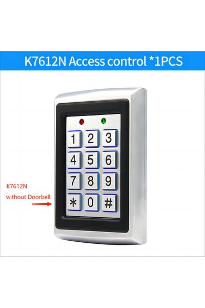 Choice K7612n Metal Keypad Reader Led Backlight Rfid 125khz For Access Control System Proximity Card Standa