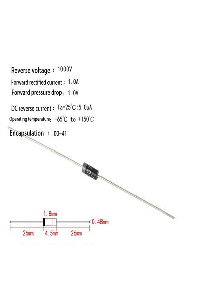 Choice SX 100pcs/lot 1N4007 4007 1A 1000V DO-41 Rectifier Diode New Original