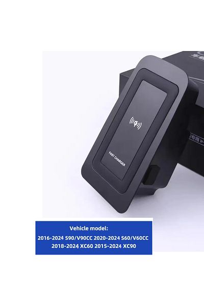 LINGLUYANG 1pcs Car Wireless Charger Phone Charger Charging Pad Plate Charging Holder For Volvo Xc90 S90 V90 Xc