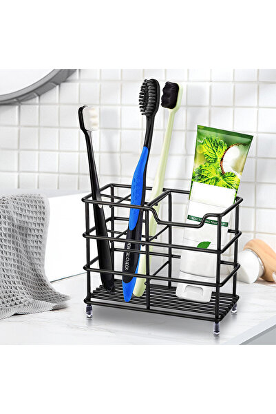 Choice 600456 Black Toothbrush Holder Stainless Steel Toothbrush Holder Tooth...