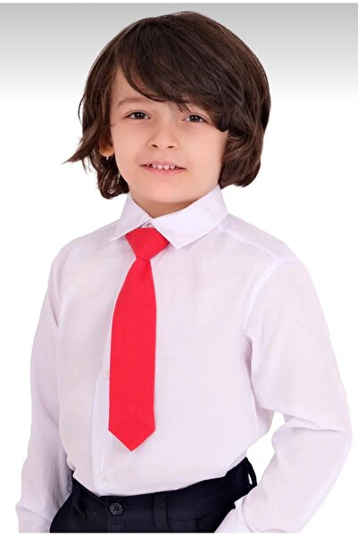 Öz klas Store 23 April 29 April 10 April Children's Solid Color Shirt and Tie