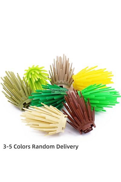 Choice 3-5 Colors Mixed Marumine 30pcs Bush 2x2 Plant Compatible 6064 Moc Bricks Parts Flower Tree Grass Co