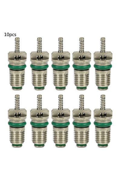 Choice مجموعة إصلاح قلب صمام التيار المتردد R134a من Gn مكونة من 10 قطع و10 قطع/مجموعة، مجموعة إبر قلب صمام تكييف الهواء للسيارات والسيارات