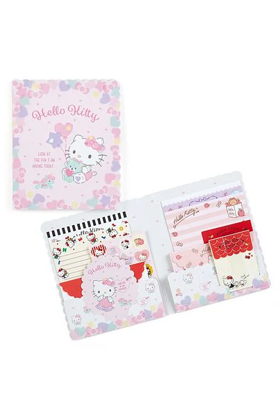 Choice B Kawaii Anime Japanese Writing Letter Raft Cute Cartoon Kuromi Envelope Set Waterproof Stickers Gi.