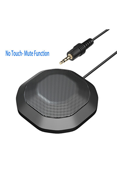 Choice ميكروفون مؤتمرات محمول بدون لمس وكتم الصوت بمقبس 3.5 مم، مكثف متعدد ال...