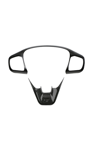 Choice غطاء عجلة القيادة الداخلي الأسود لسيارات فورد فييستا 4 موديلات 2017 و2...