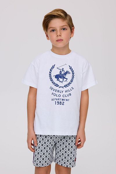 Beverly Hills Polo Club Bg Store Boy White Tshirt