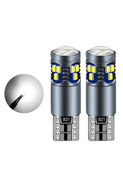 Choice 18SMD (2008-2017) - قطعتان من مصابيح LED T10 بيضاء اللون لمصباح ركن السيارة لسيارة ميتسوبيشي لانسر 2001-2013 2