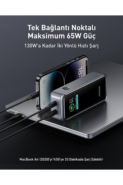 Anker Prime 12,000Mah Power Bank (130W) - A1335