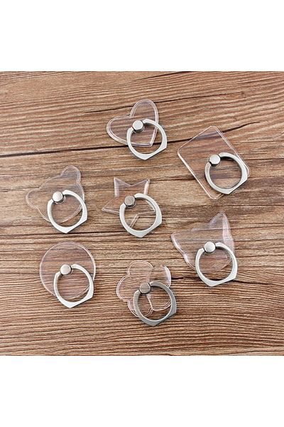 Choice Universal Stent Mobile Phone Holder Stand Finger Ring Magnetic For Cute Cell Smart Phone Transpar...