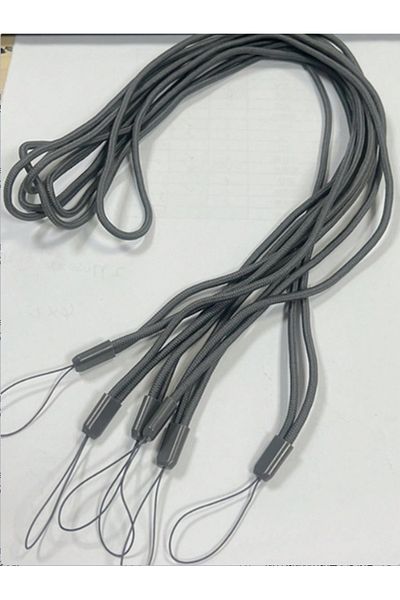 Choice Gray 6pcs Universal Nylon Lanyard Multi-purpose Hanging Neck Long Rope For Mobile Phone Portable Gam