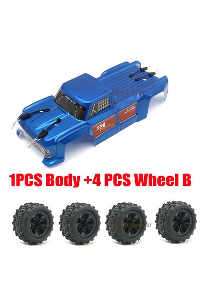 Brilliant Deer Body With Wheel B Monster Truck Body Shell Wheel Tire For Mjx Hyper Go 14210 H14bm 1/14 Rc Car Upgra